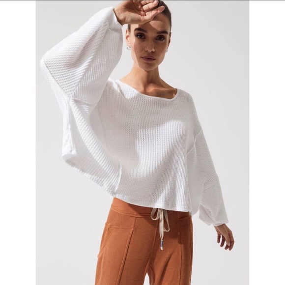 F.P  WE THE  FREE WHITE LOVE ME THERMALS - Picture 2 of 8